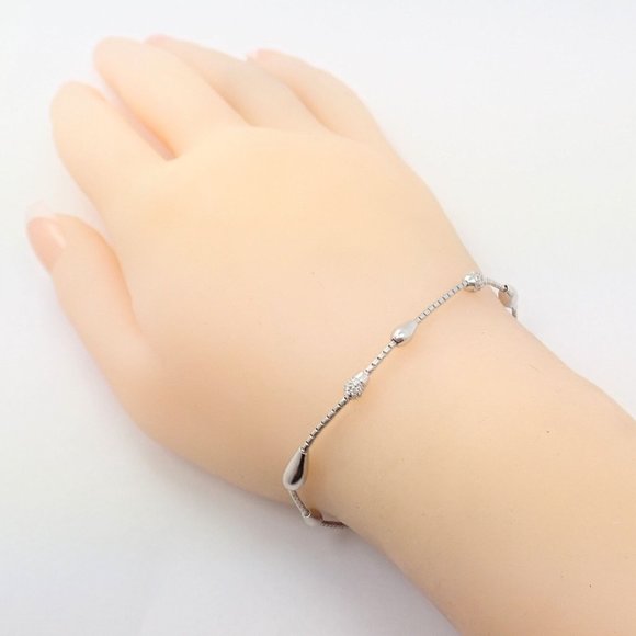 Rare Authentic H. Stern 18k White Gold Diamond Teardrop Bracelet - Picture 3 of 9